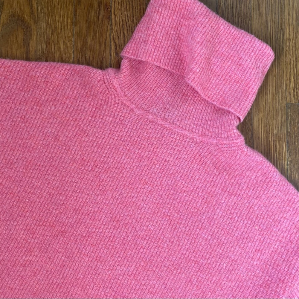 Theory Wool Karenia Turtleneck Stratus Cloud Sweater - Picture 3 of 5